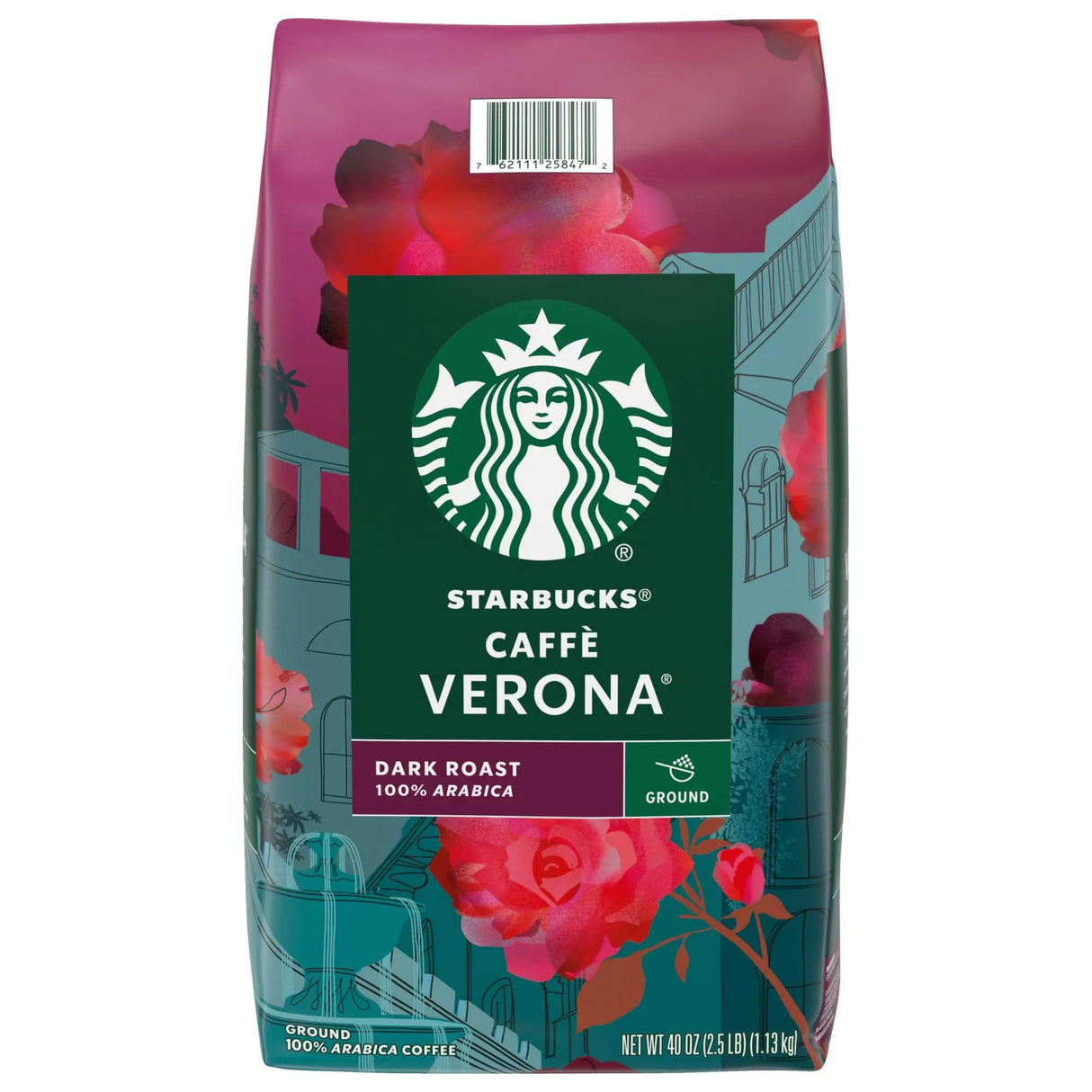 Starbucks Â· CaffÃ¨ Verona Dark Roast Ground Coffee (40 oz) | Rich, Bold Flavor with Cocoa Notes Starbucks