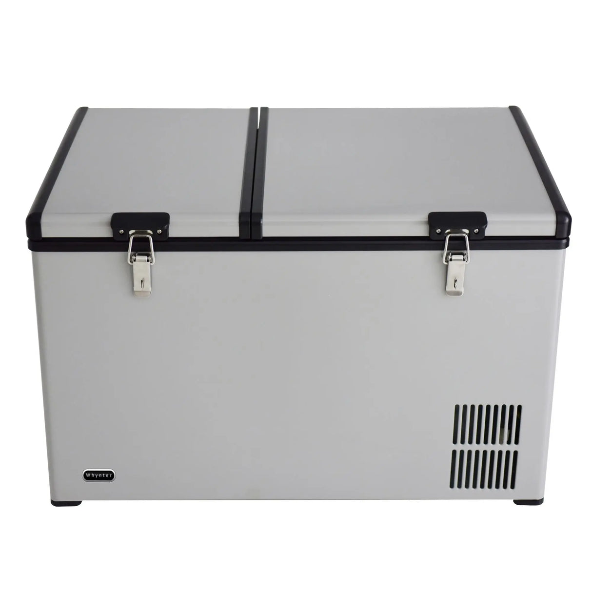Whynter Dual Zone Freezer (90 Qt, Gray) | Portable Fridge & Freezer on Wheels Whynter