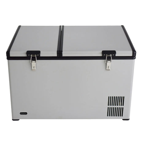 Whynter Dual Zone Freezer (90 Qt, Gray) | Portable Fridge & Freezer on Wheels Whynter
