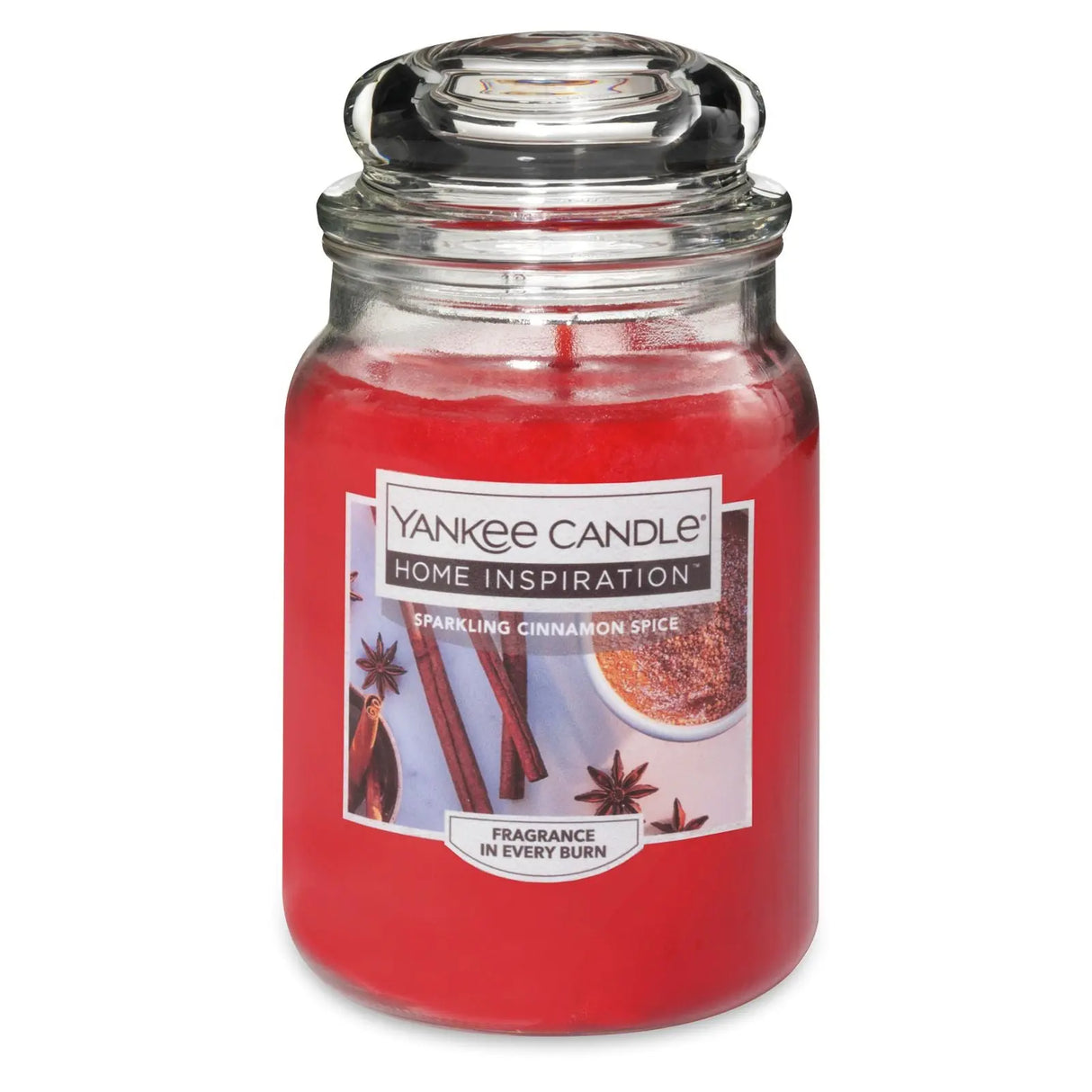 Yankee Candle Sparkling Cinnamon Spice Jar (19 oz) | Warm, Festive Home Fragrance Yankee Candle