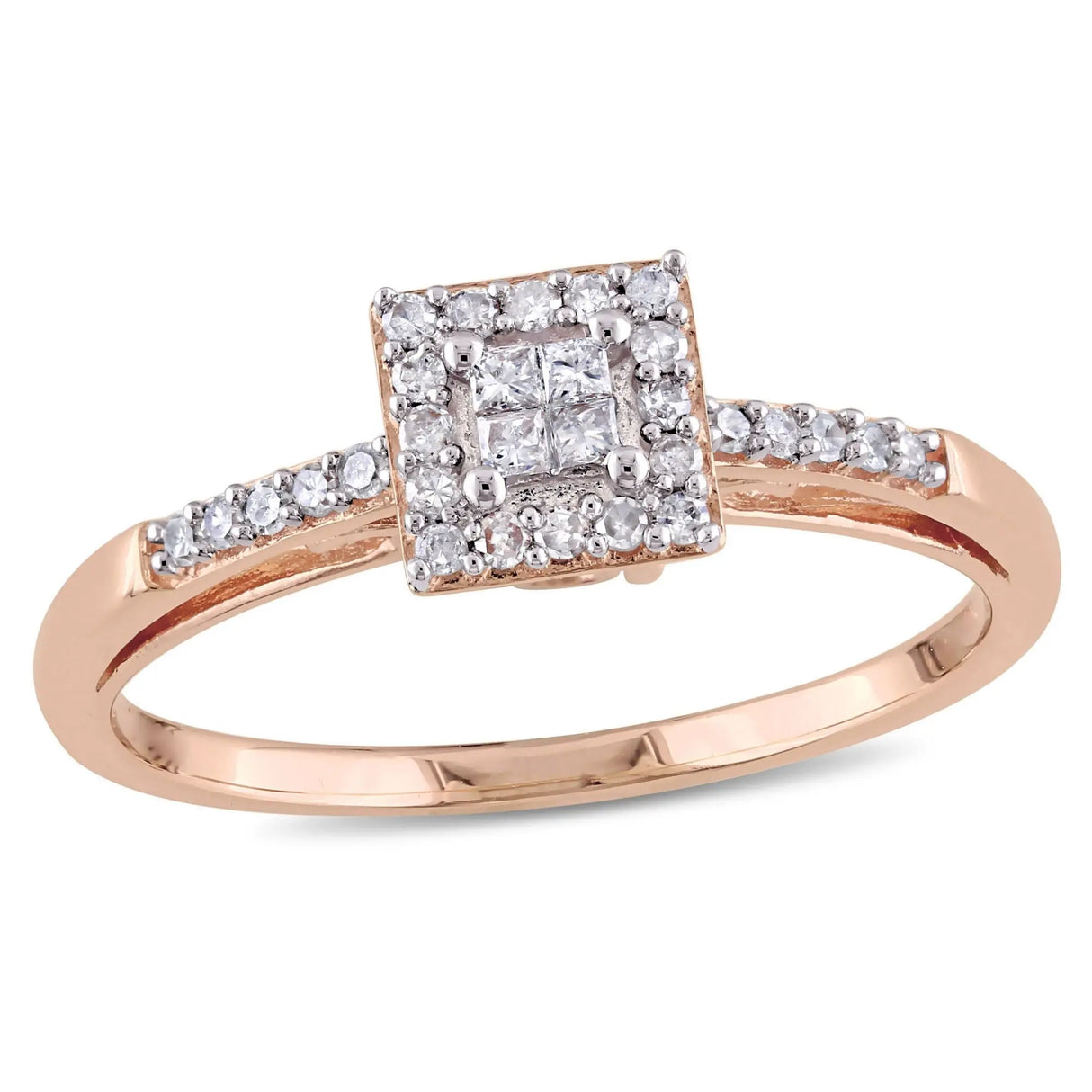 Diamond Ring (0.19 ct t.w., 10k Rose Gold) | Subtle Everyday Sparkle AFS Wholesale Shop