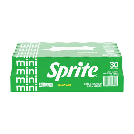 Sprite Mini Cans (30-Pack, 7.5 oz Each) | Crisp Lemon-Lime Refreshment Sprite
