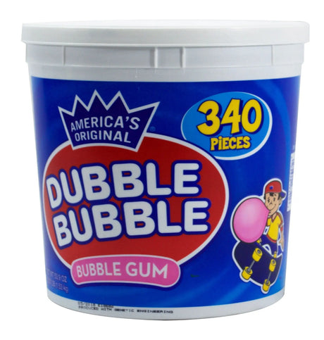Dubble Bubble Gum Tub (340 ct.) | Classic Bubble Gum in Bulk Dubble Bubble