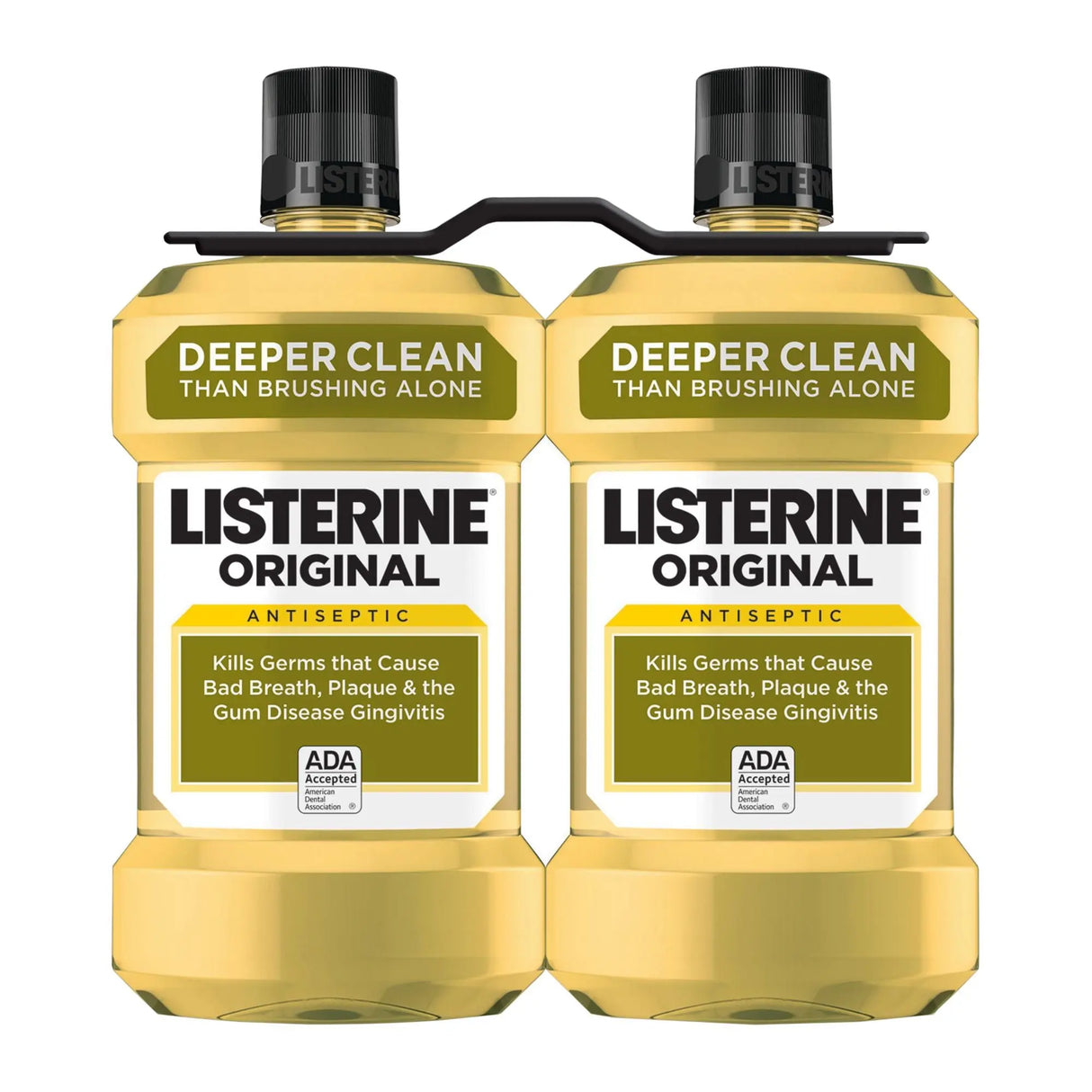 Listerine Antiseptic Mouthwash (2-Pack, 1.5 L Each) | Clinically Proven Germ-Killing Formula Listerine