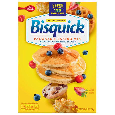 Betty Crocker Bisquick Pancake Mix (96 oz) | Fluffy Breakfast & Easy Baking for 155 Servings Betty Crocker