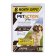Pet Action Pro Flea & Tick Treatment (8-Pack) | X-Large Dog Protection Pet Action