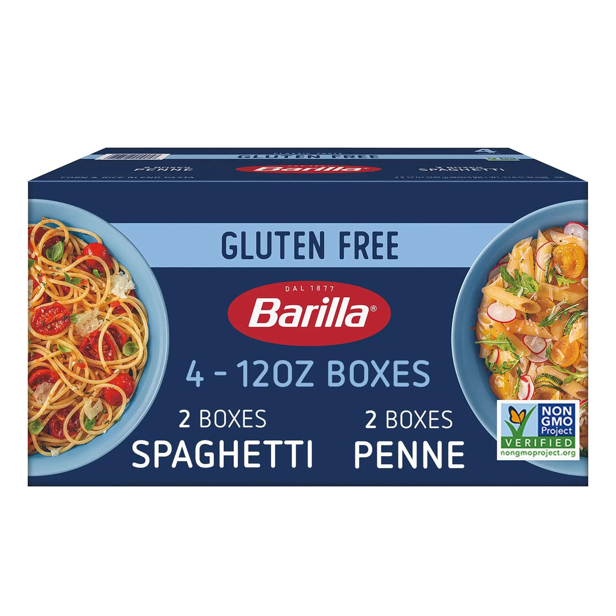 Barilla Gluten-Free Penne & Spaghetti (4-Pack, 12 oz Each) | Delicious Wheat-Free Pasta Barilla