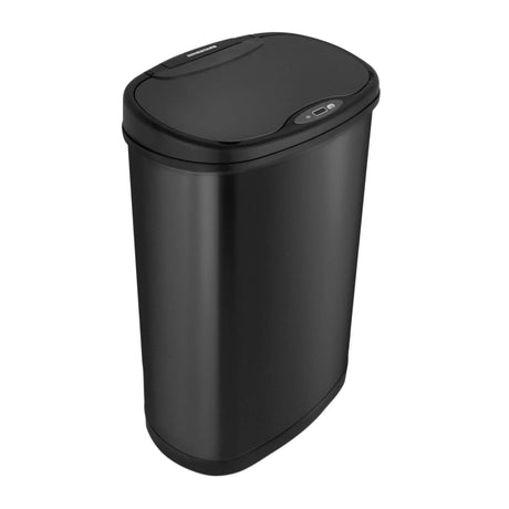Nine Stars 13.2â€‘Gal. Stainless Steel Sensor Trash Can (Black) | Touchless, Space-Saving Waste Solution Nine Stars