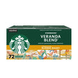 Starbucks Veranda Blend Light Roast K-Cups (72-Pack) | Sweet & Mellow Coffee Starbucks