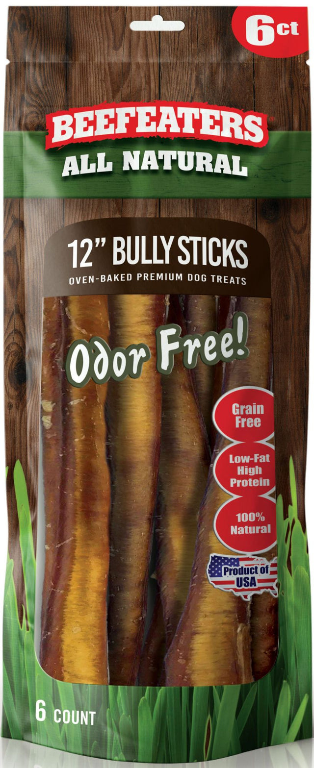 Beefeater's natural bully sticks 6 pack