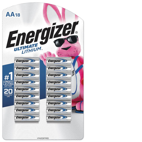 Energizer Ultimate Lithium AA Batteries (18-Pack) | Ultra-Long Life for High-Drain Electronics Energizer
