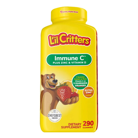 L'il Critters Immune C Gummies (290 ct) | Tasty Vitamin C & Zinc Support L'il Critters