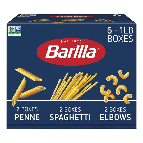 Barilla Pasta Variety (6-Pack, 1 lb Each) | Versatile Italian Meal Staples Barilla