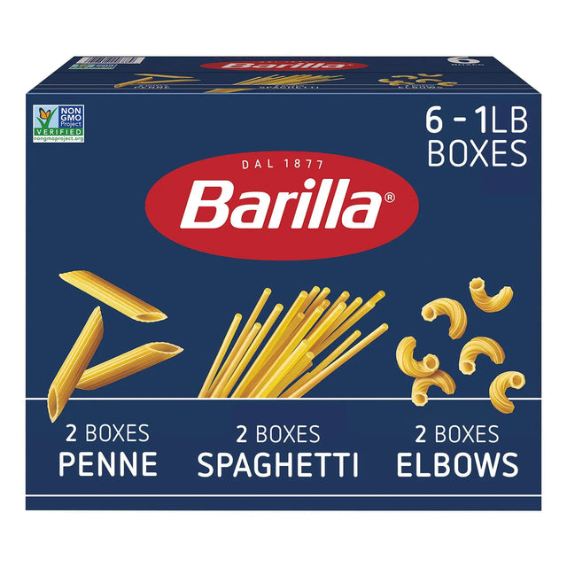 Barilla Pasta Variety (6-Pack, 1 lb Each) | Versatile Italian Meal Staples Barilla