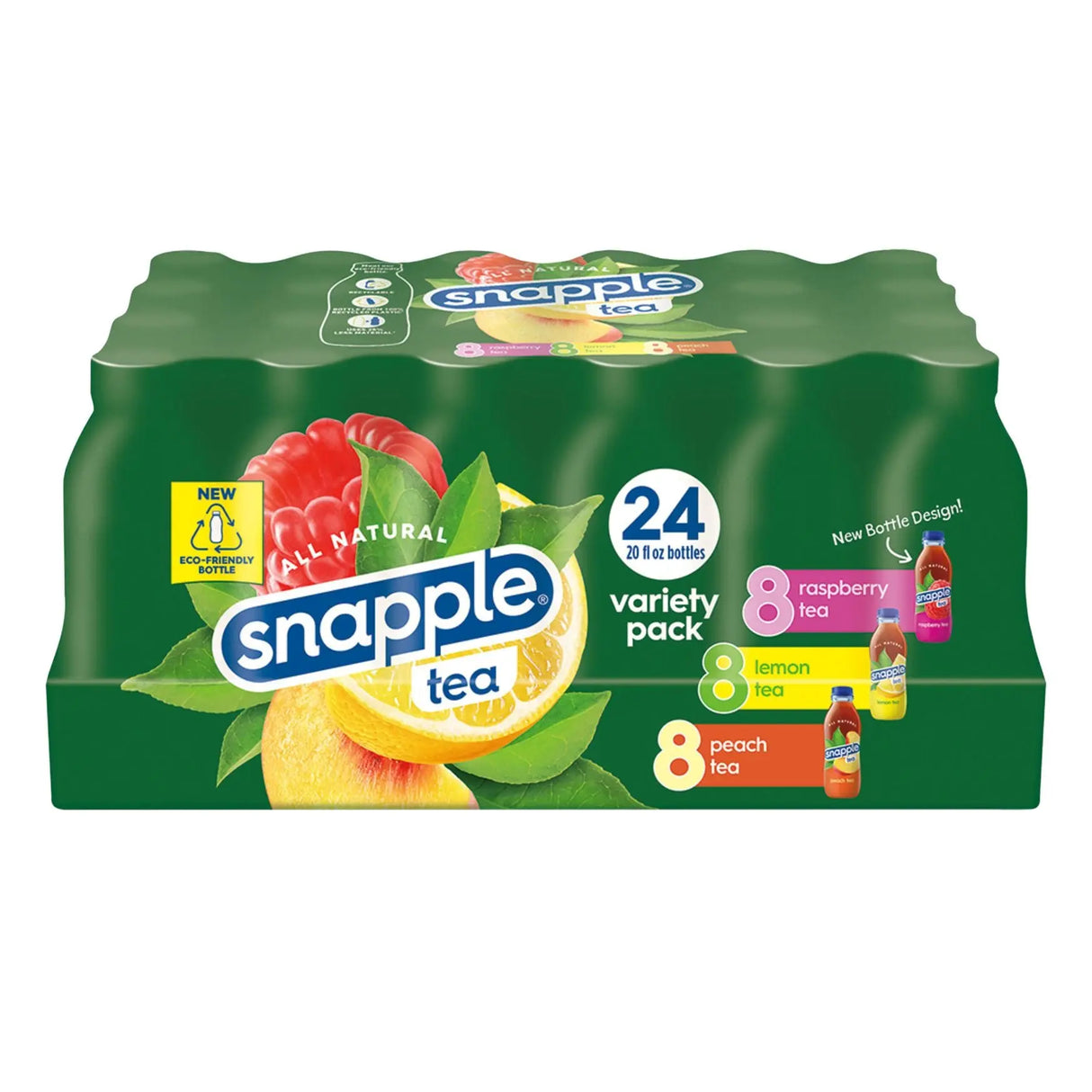 Snapple Iced Tea Variety Pack (24-Pack, 20 fl oz Each) | Classic Flavors, Ready to Drink Snapple