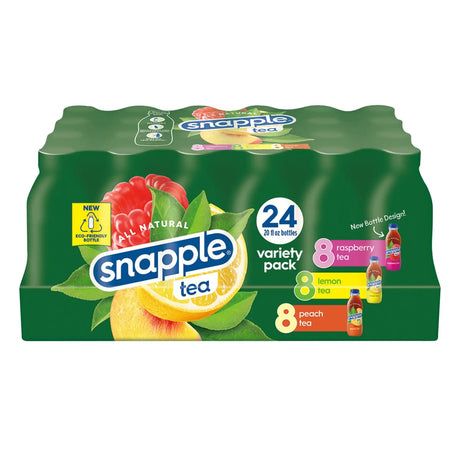 Snapple Iced Tea Variety Pack (24-Pack, 20 fl oz Each) | Classic Flavors, Ready to Drink Snapple
