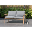 Amazonia Eva 2-Pc Teak Patio Sofa | Elegant Outdoor Seating with Cushions Amazonia