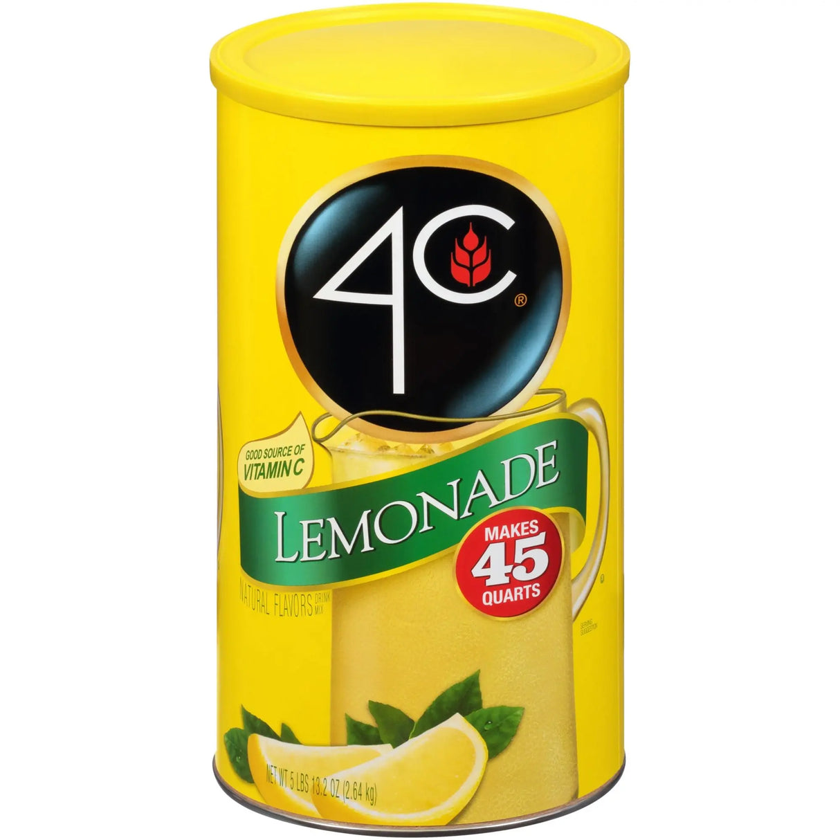 4C Lemonade Drink Mix (13.2 oz) | Zesty Home Beverage Base 4C Foods