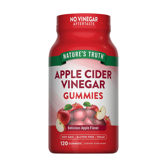 Natureâ€™s Truth Apple Cider Vinegar Gummies (120 ct.) | With Ginger & The Mother Nature's Truth