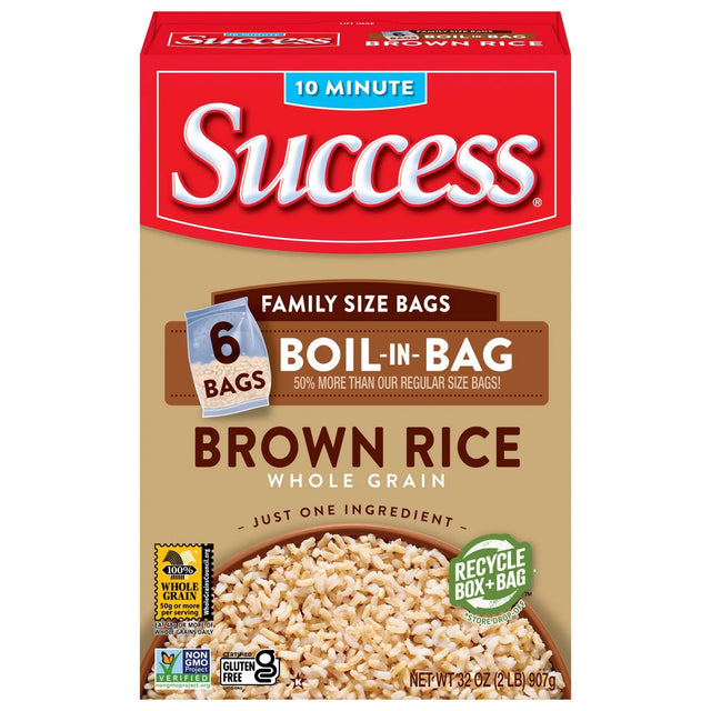 Success Brown Rice (32 oz) | Boil-in-Bag Whole Grain Convenience Success