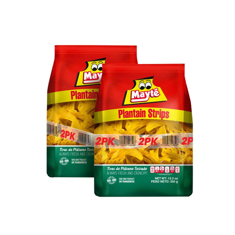 Mayte Plantain Strips (2-Pack, 12 oz Each) | Crunchy Tropical Chips Mayte