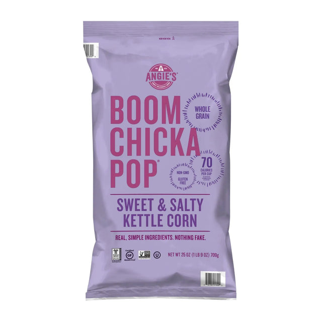 Angie's BOOMCHICKAPOP Kettle Corn (25 oz) | Sweet & Salty Crunch Angie's