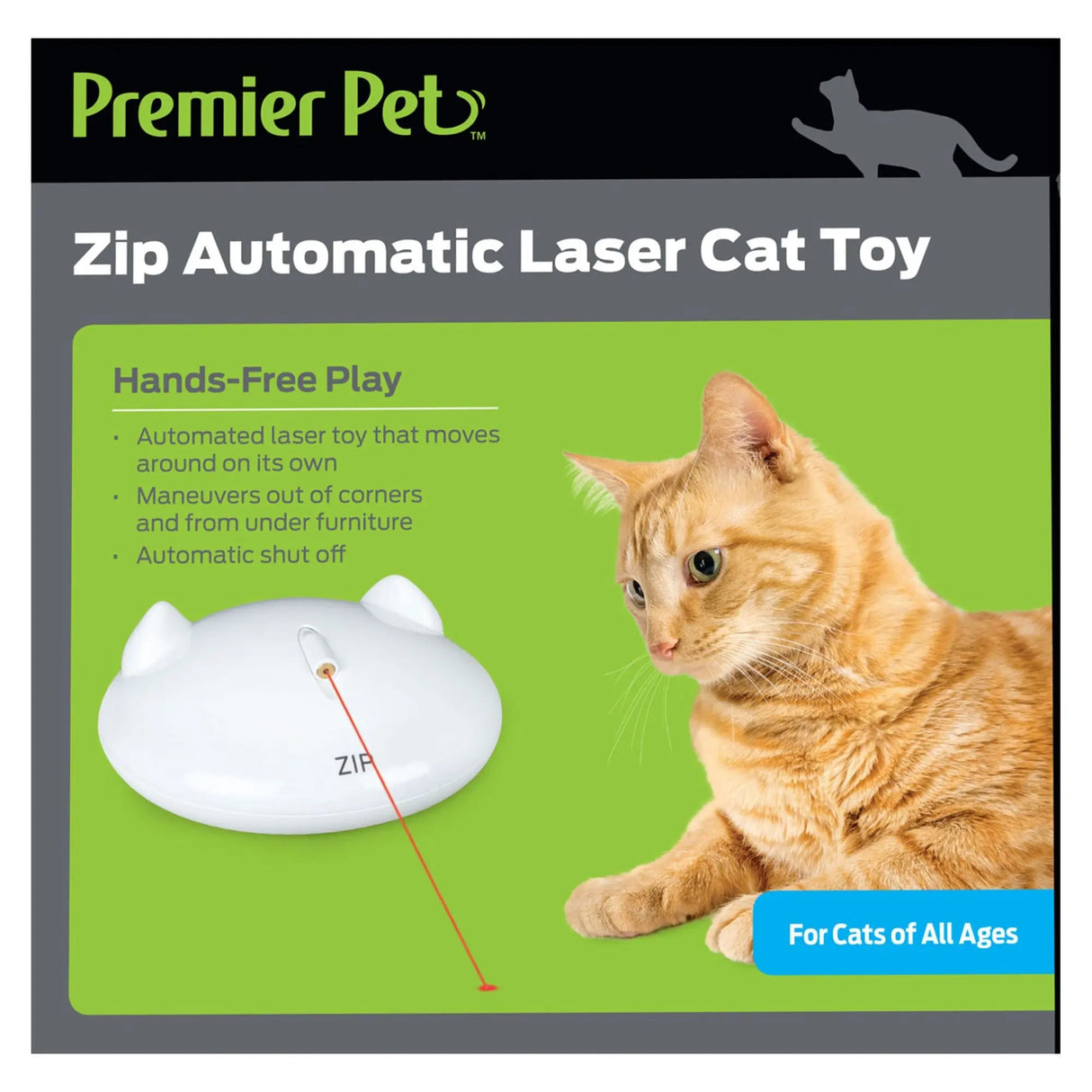 Premier Pet Zip Laser Cat Toy | Interactive Pet Entertainment Premier Pet