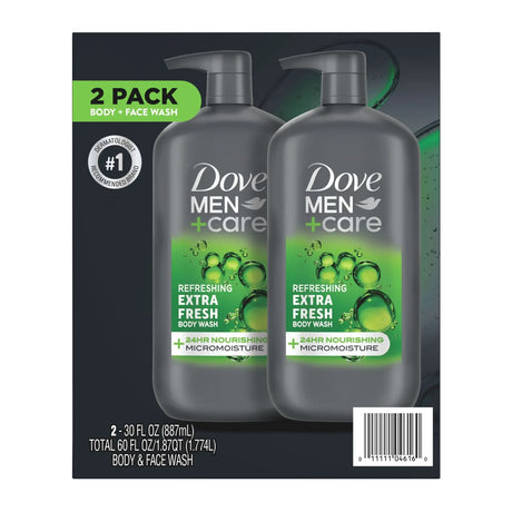 Dove Men+Care Clean Comfort Wash (2-Pack, 30 oz) | Gentle, Hydrating Cleanse Dove
