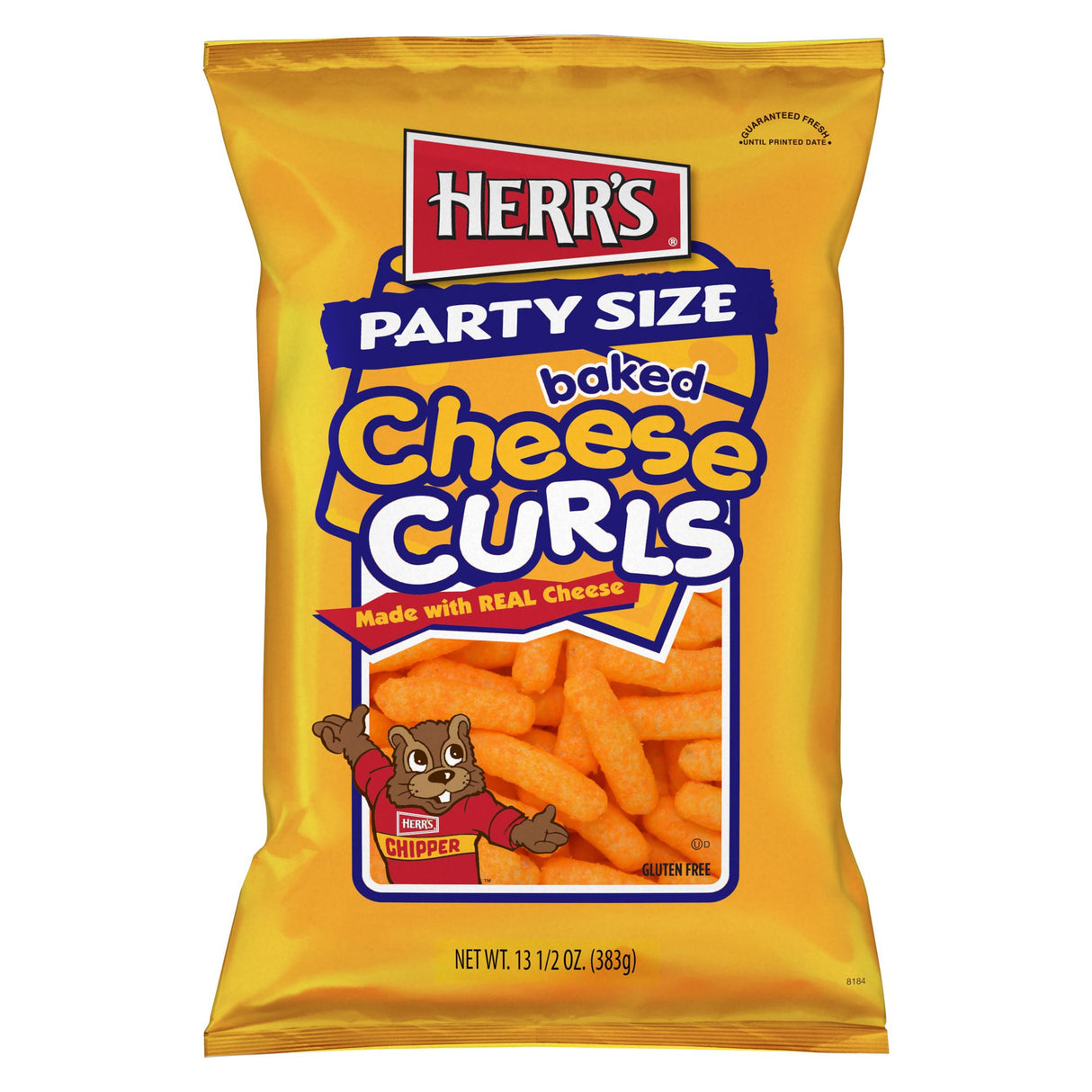 Herr's party size cheese curls bag