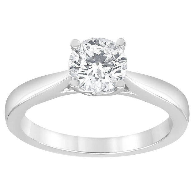 Diamond Solitaire Ring (0.75 ct t.w., 14k White Gold) | Classic Timeless Sparkle Unique Designs