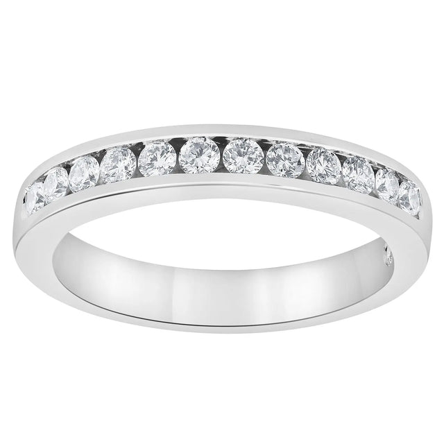 Diamond Wedding Band (0.5 ct t.w., 14k White Gold) | Classic Eternity Ring Unique Designs