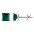 Emerald Square Stud Earrings (2.33 ct. t.w.) | Vibrant Green Gemstone Shine AFS Wholesale Shop