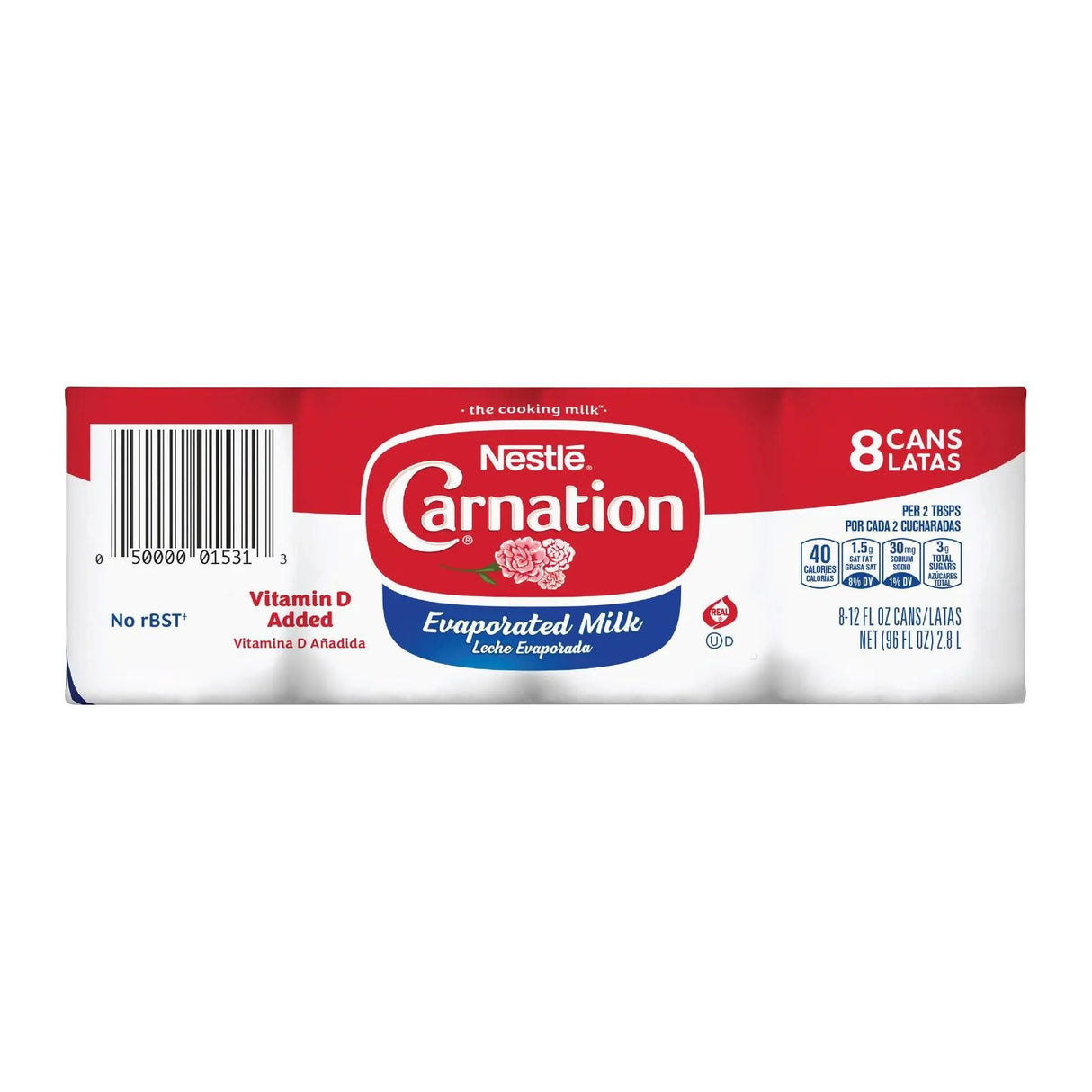 Carnation Evaporated Milk (8-Pack, 12 oz Each) | Rich, Creamy Base for Recipes Carnation