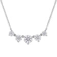 Moissanite Heart Necklace in Sterling Silver 2.5 ct