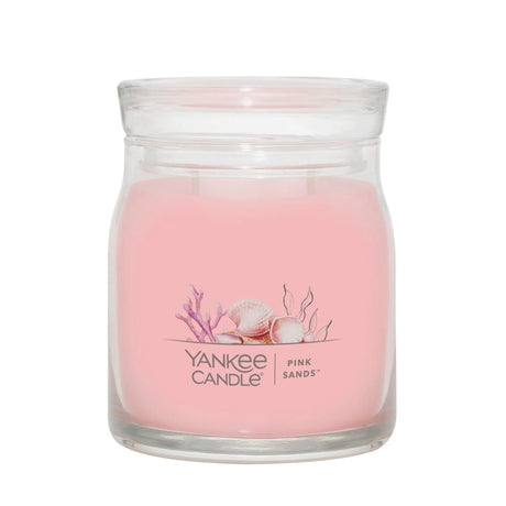 Yankee Candle Pink Sands Candle | Signature Medium Jar with Tropical Floral Notes Yankee Candle