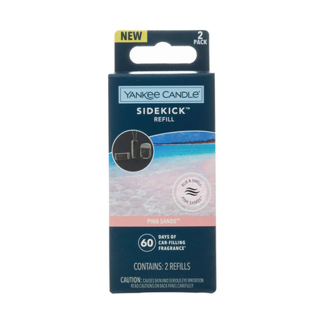 Yankee Candle Pink Sands Vent Clip (Refill Kit) | Bright Floral & Tropical Fragrance On the Go Yankee Candle