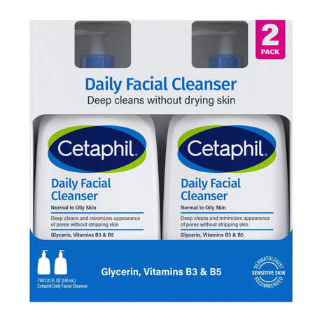 Cetaphil Daily Facial Cleanser | Hypoallergenic Gentle Wash for Sensitive Skin Cetaphil
