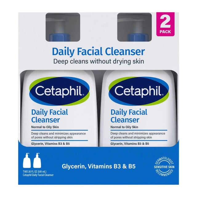 Cetaphil Daily Facial Cleanser | Hypoallergenic Gentle Wash for Sensitive Skin Cetaphil