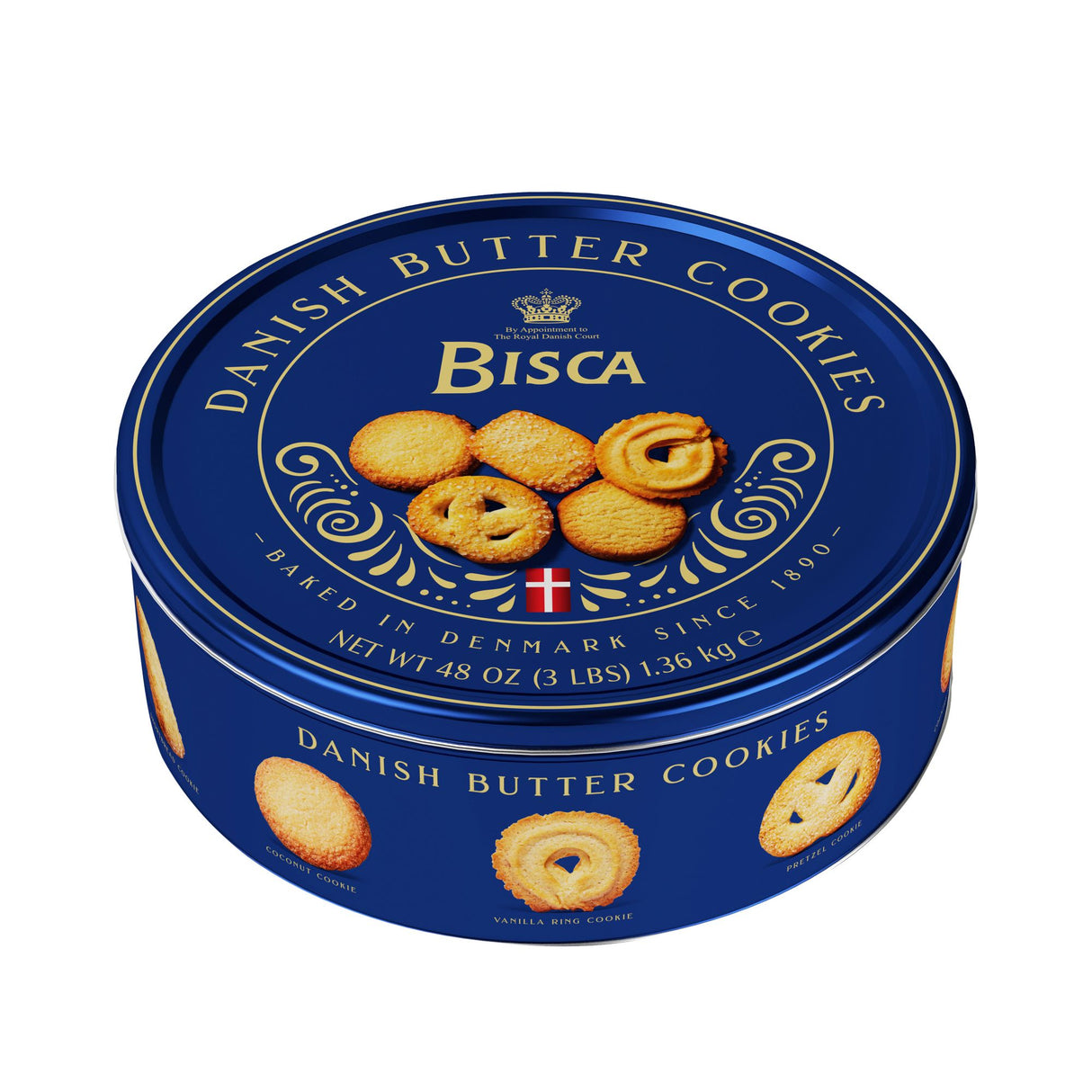 Bisca Danish Butter Cookies 3 lb tin