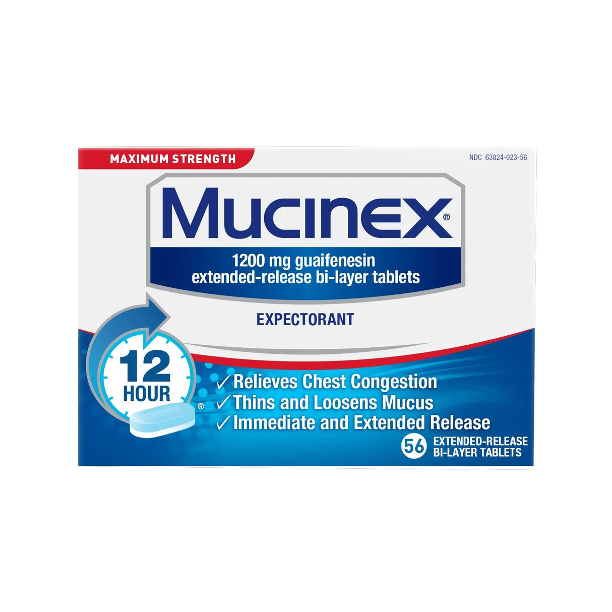 Mucinex SE Max Tablets (56 ct) | Maximum Congestion & Cough Relief Mucinex