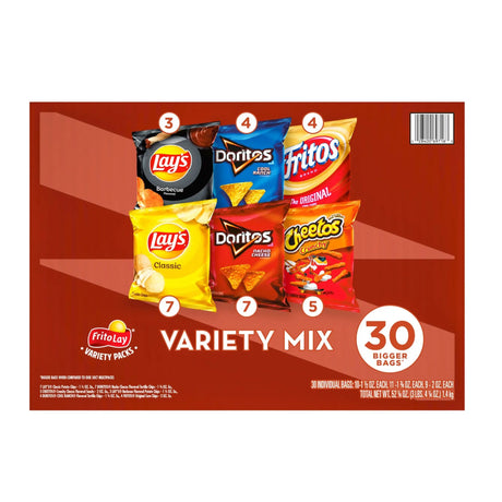 Frito-Lay Snack Variety Pack (30-Pack, 1.5â€“2 oz Each) | Mixed Chips & Snacks Frito-Lay