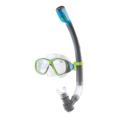 TYR Adult Recreation Snorkel Set | Mask & Tube Combo for Water Adventures TYR