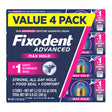Fixodent Advanced Max Hold Denture Adhesive (4-Pack, 2.2 oz Each) | Secure, All-Day Hold Fixodent
