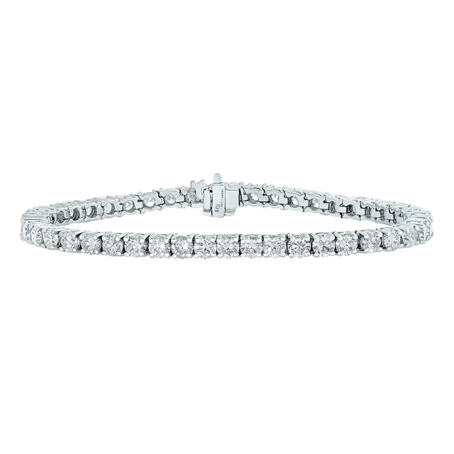 Amairah Diamond Bracelet (5 ct t.w., 14k White Gold) | Timeless Round Prong Sparkle Amairah