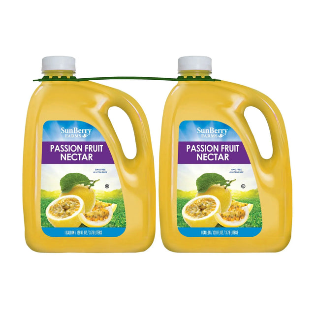 Sunberry Farms Passion Fruit Nectar (2-Pack, 1 gal Each) | Tropical Juice Blend Sunberry Farms