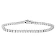 Amairah Diamond Tennis Bracelet (4 ct t.w., 14k White Gold) | Elegant Princess-Cut Square Prong Design Amairah
