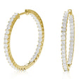 Amairah Diamond Hoop Earrings (3 ct. t.w., 14k Yellow Gold) | Elegant Princess-Cut Sparkle Amairah
