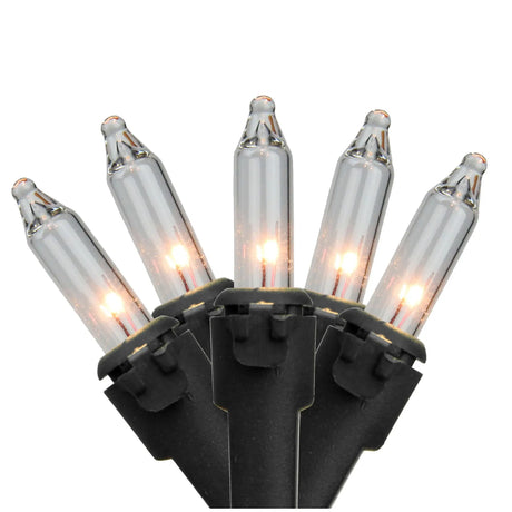 Northlight Christmas String Lights (20.25', 100 ct., Clear) | Energy-Efficient Decor with Black Wire Northlight