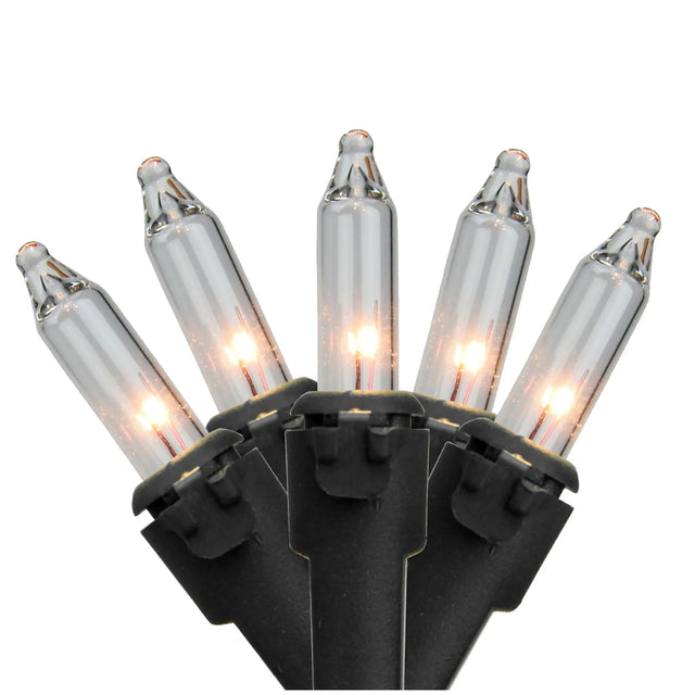 Northlight Christmas String Lights (20.25', 100 ct., Clear) | Energy-Efficient Decor with Black Wire Northlight