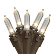 Northlight Christmas Lights (16.25', 50-Pack, Warm Clear) | Vintage Brown Wire String Lights Northlight